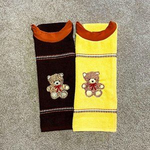 NWOT Baby Towel Bibs Embroidered 2 pk, age 1-5